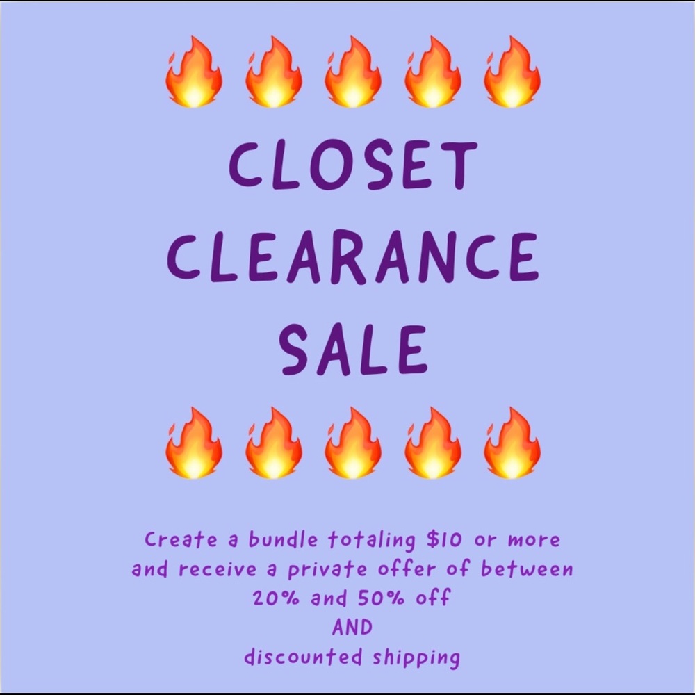 🔥CLOSET CLEARANCE SALE🔥